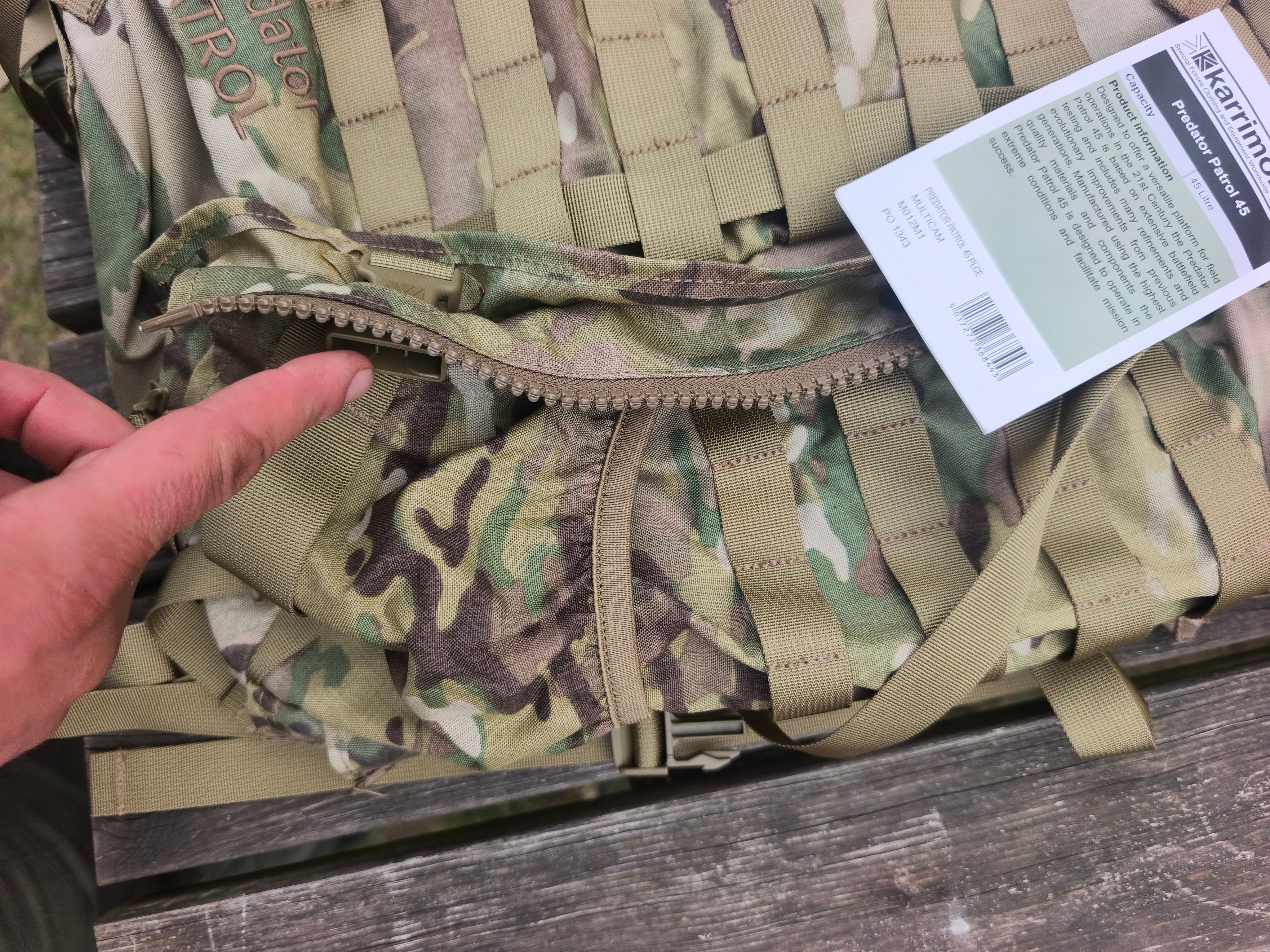 Karrimor SF predator patrol 45, ny, multicam