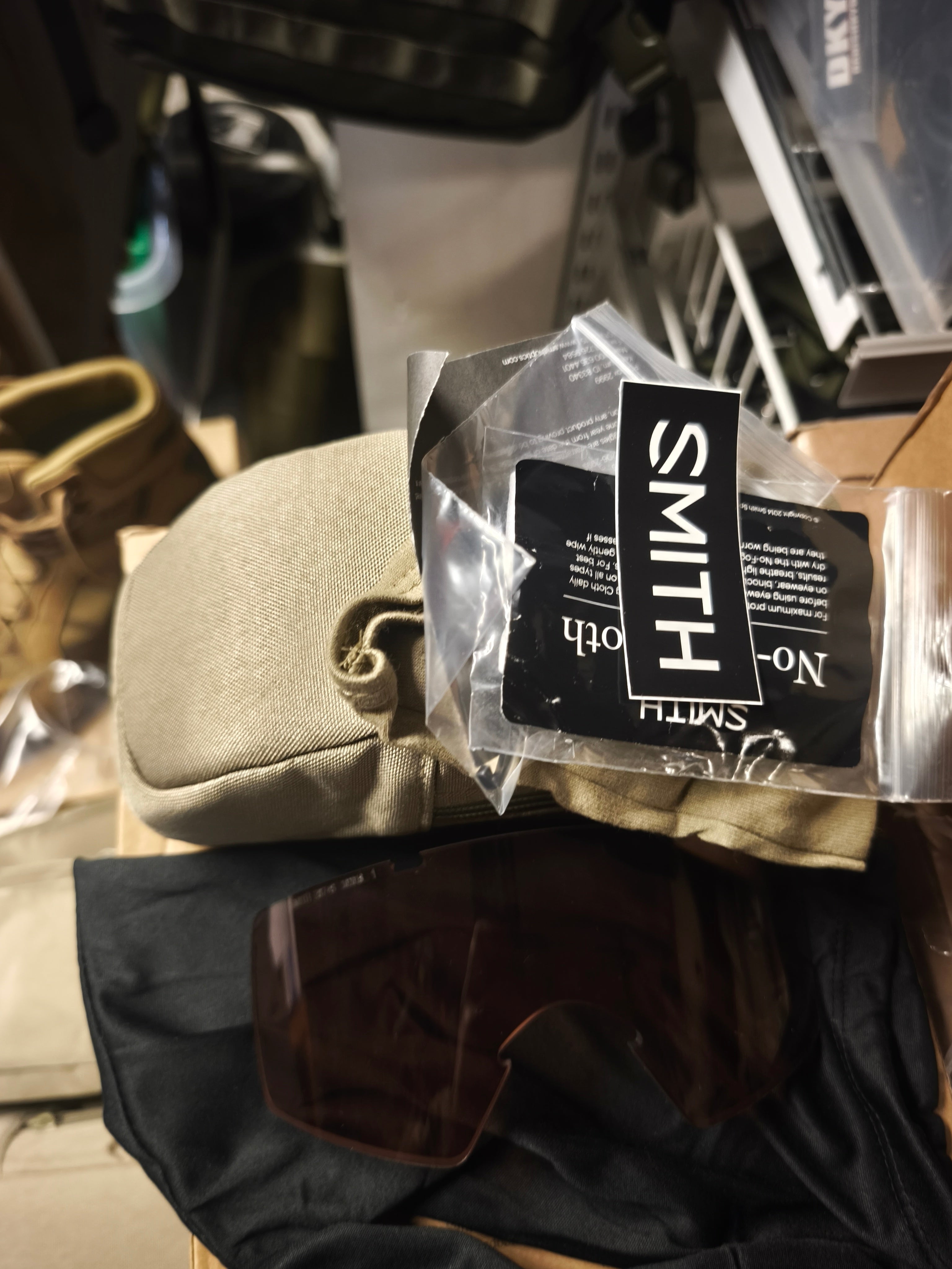 Smith Optics kørebrille, med klart,mørkt og rødt glas, hvide, nye