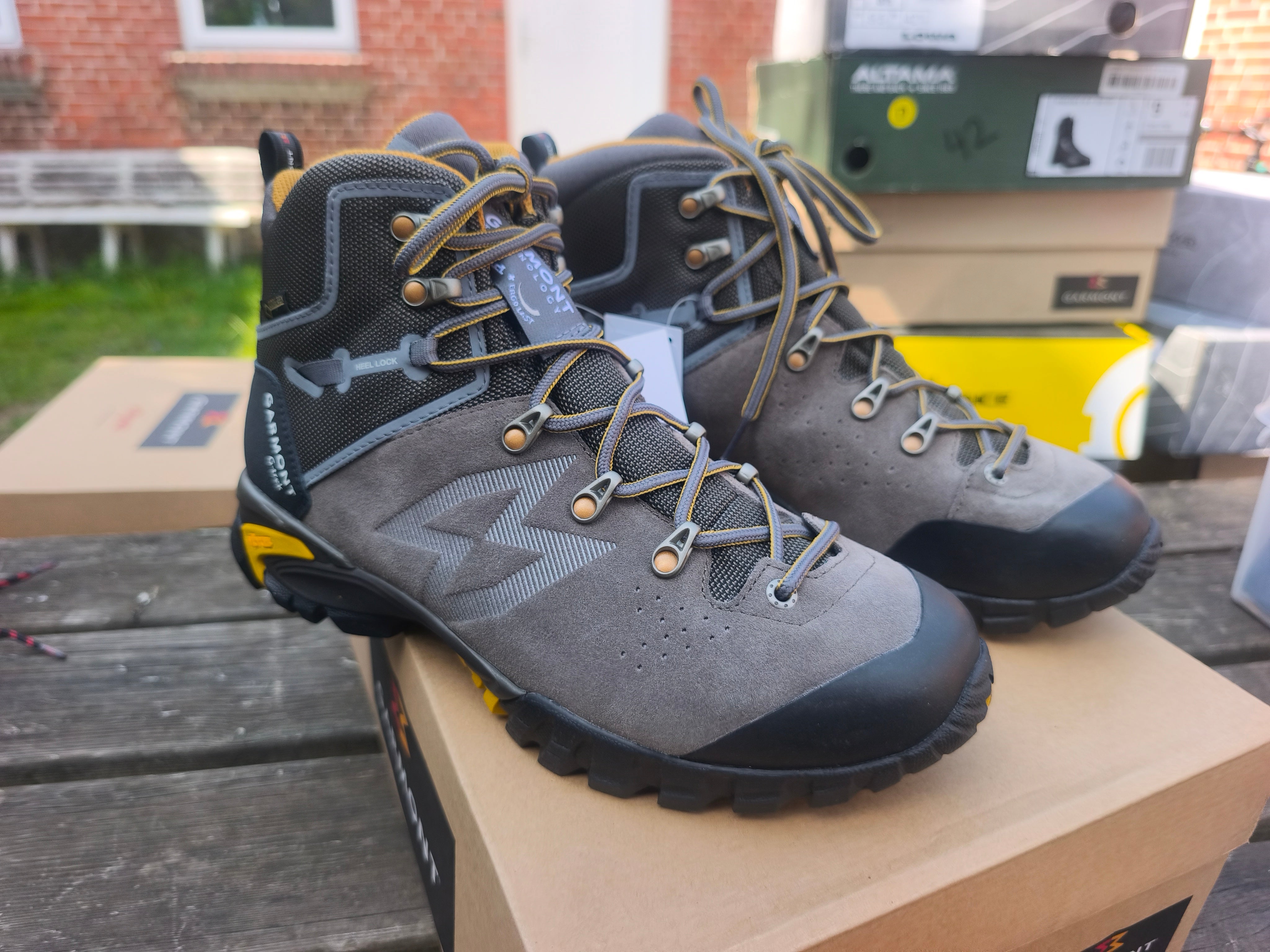 Garmont G-Trek High Goretex, Størrelse 42, farve Taupe/Dark Yellow