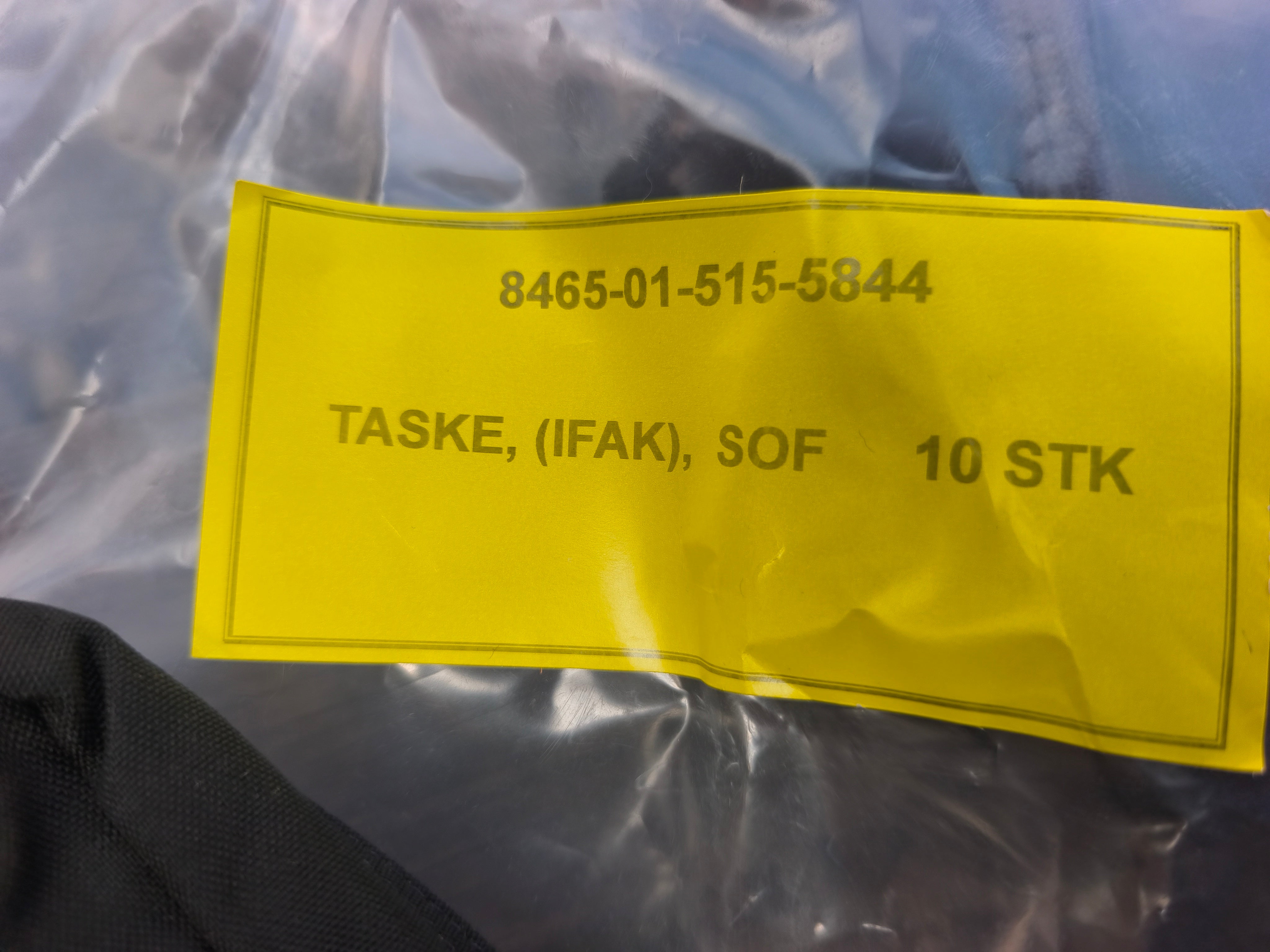 First Spear SOF-LCS Ifak/førstehjælpslomme fra forsvaret, sort, ny