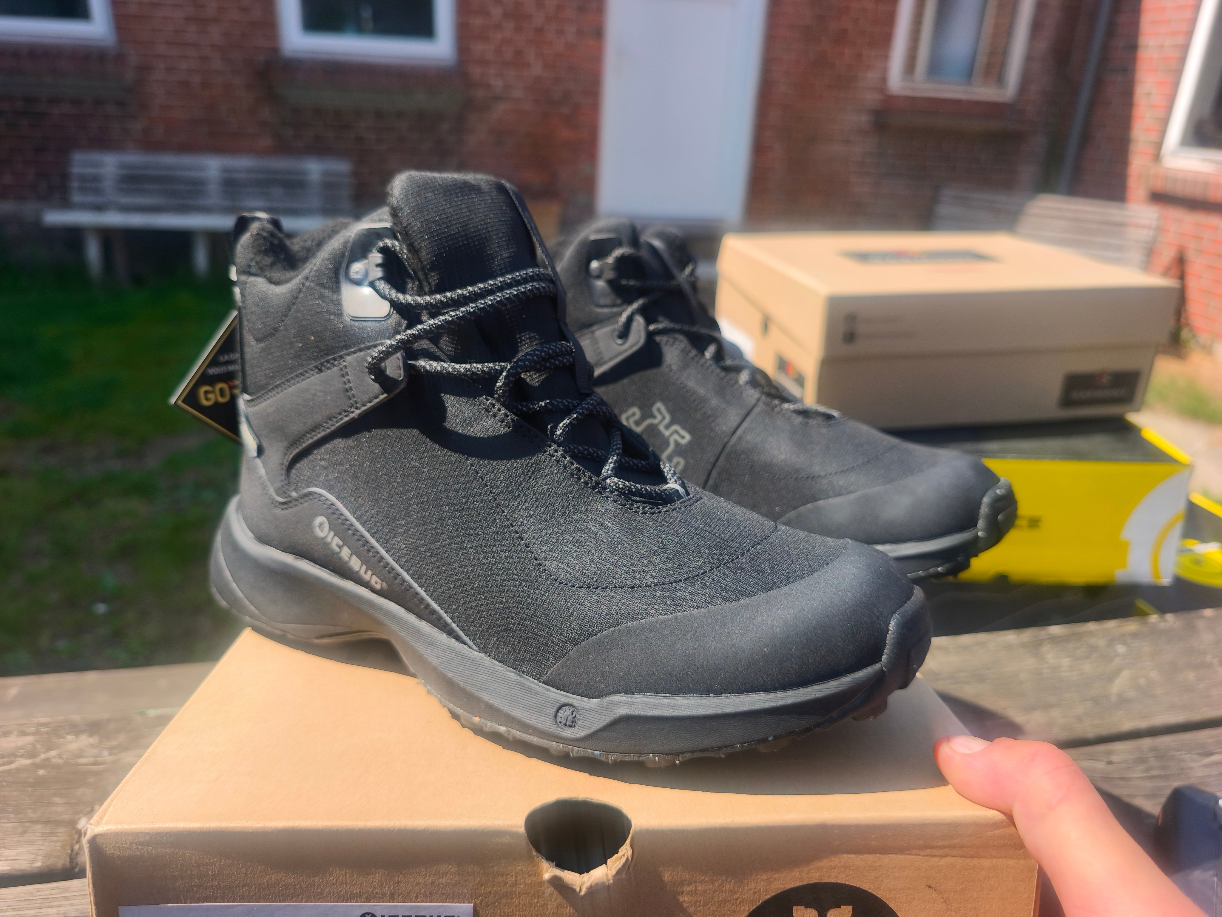 IceBug Pace3 Bugrip Goretex, størrelse 42, sort