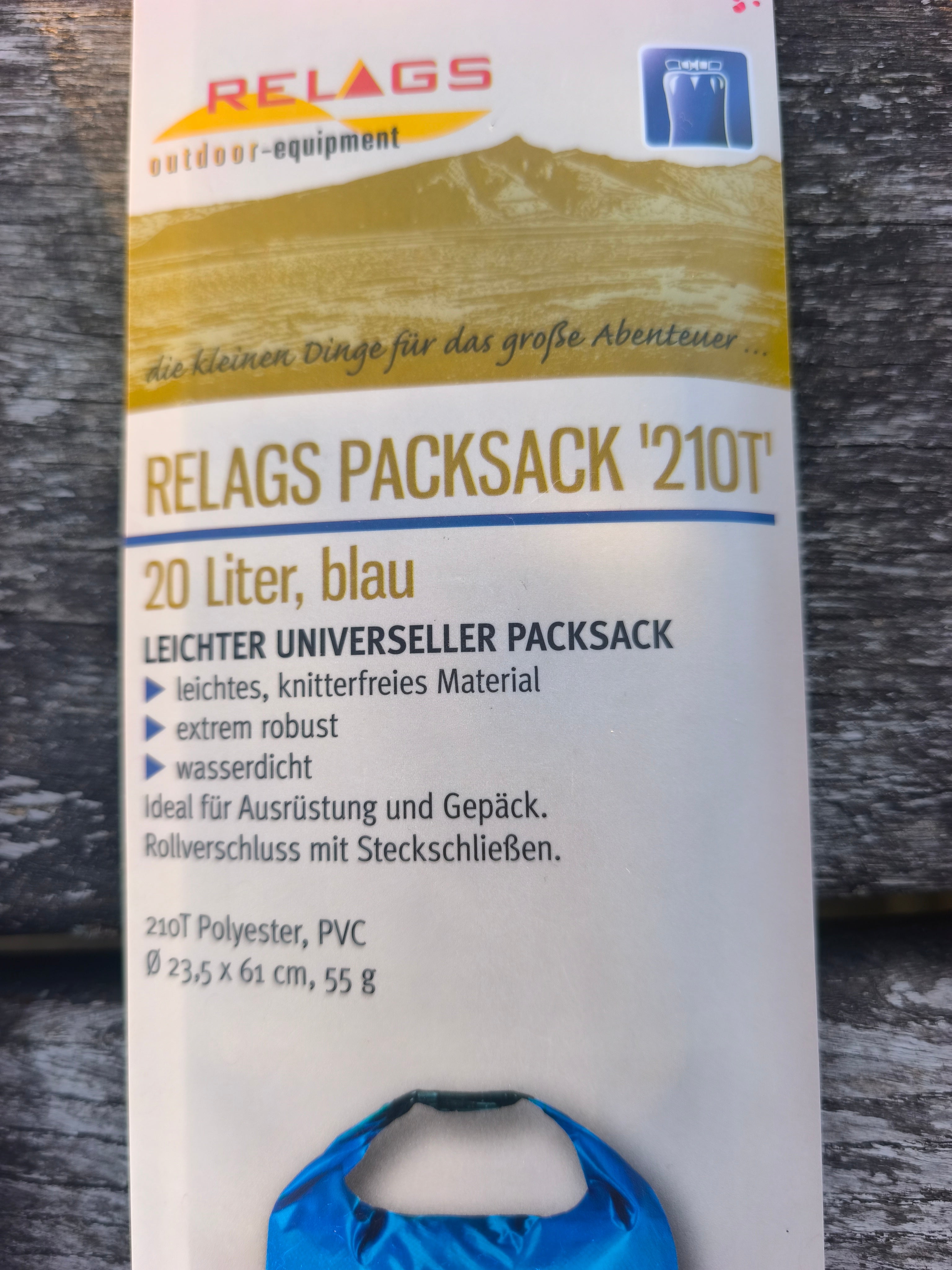 Relags vandtæt pose 20 liter