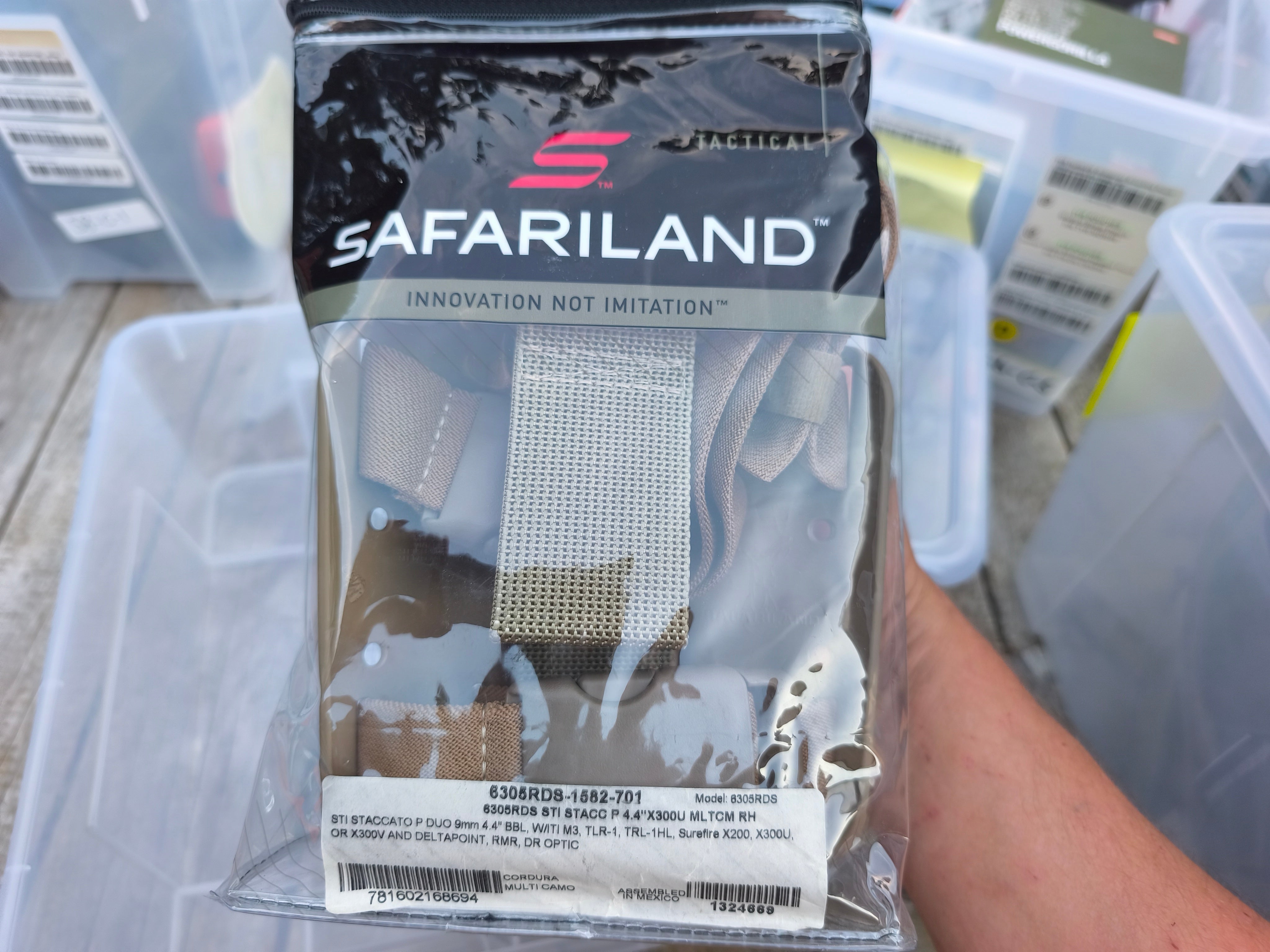 Safariland lårhylster til Staccato/2011 pistol med lygte, nyt, bedre billeder kan sendes