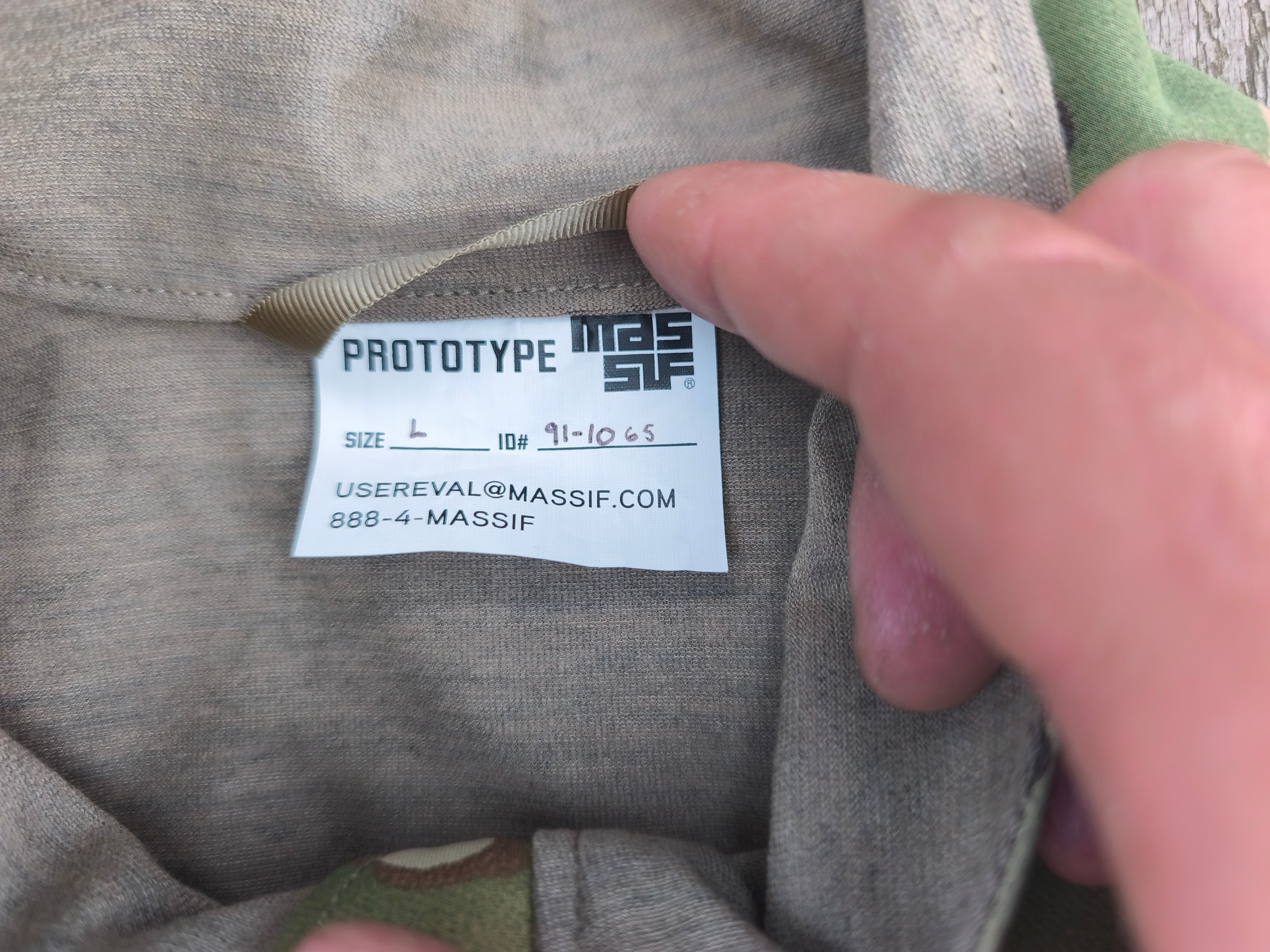 Massif prototype jakke, ny,multicam, large