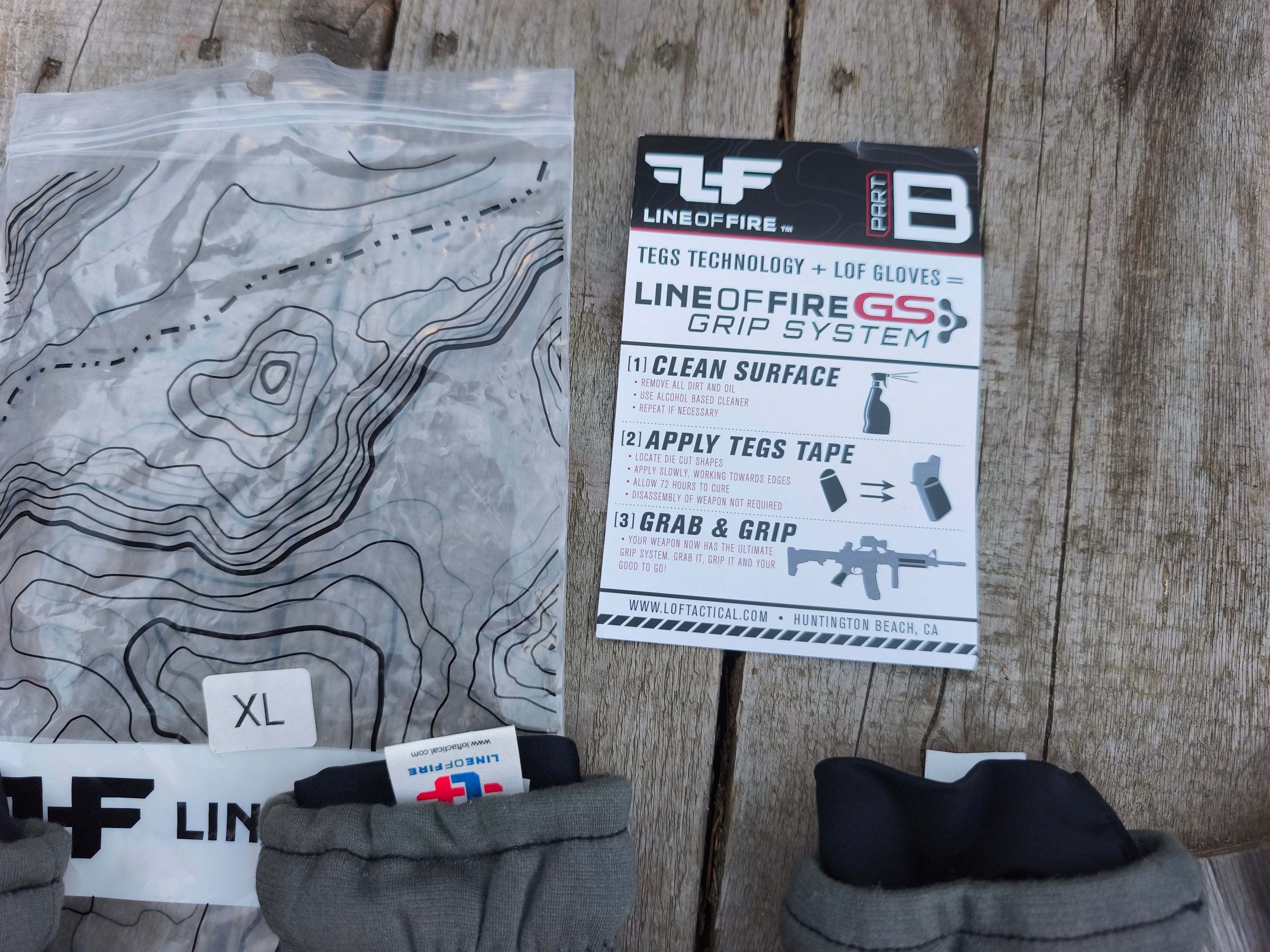 Line of Fire Flyby handsker XL