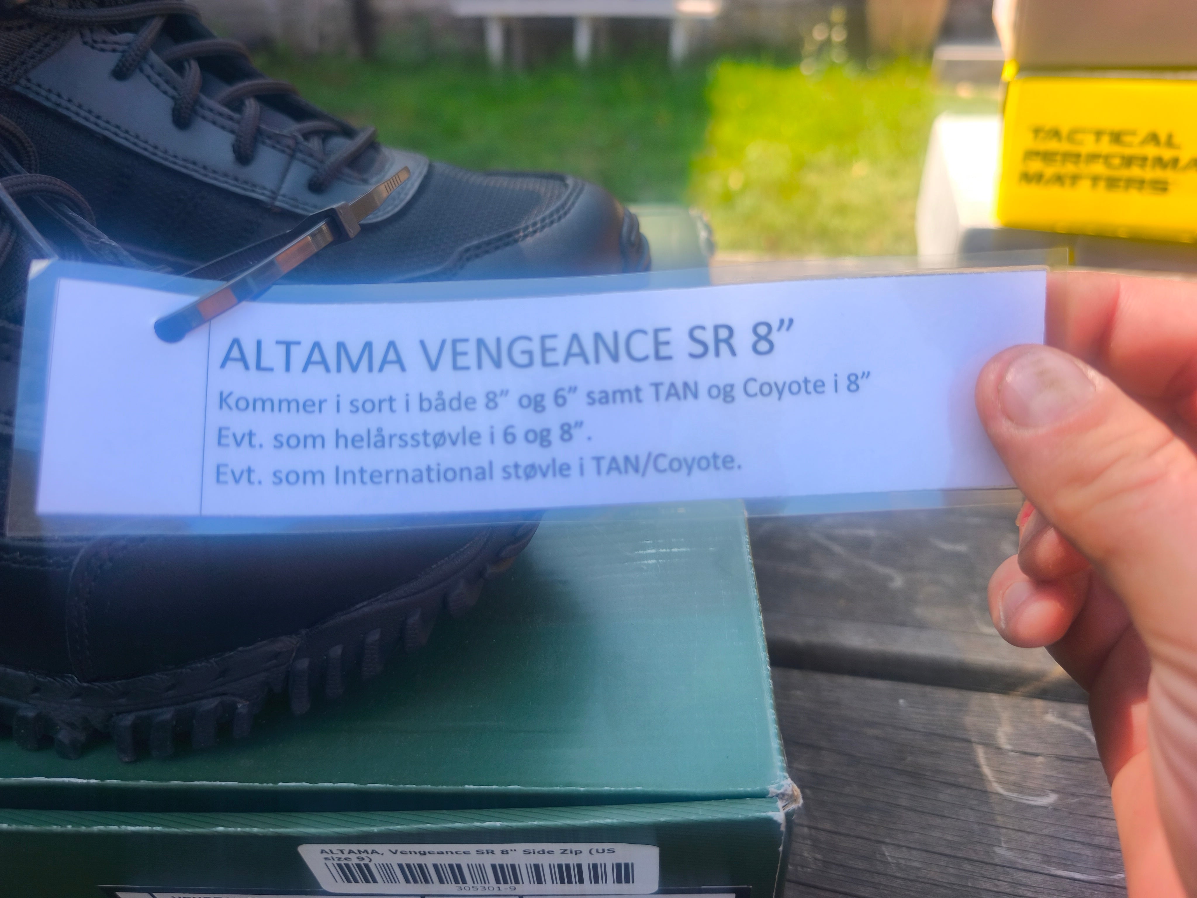 Altama Vengeance SR8 Sort, størrelse 42