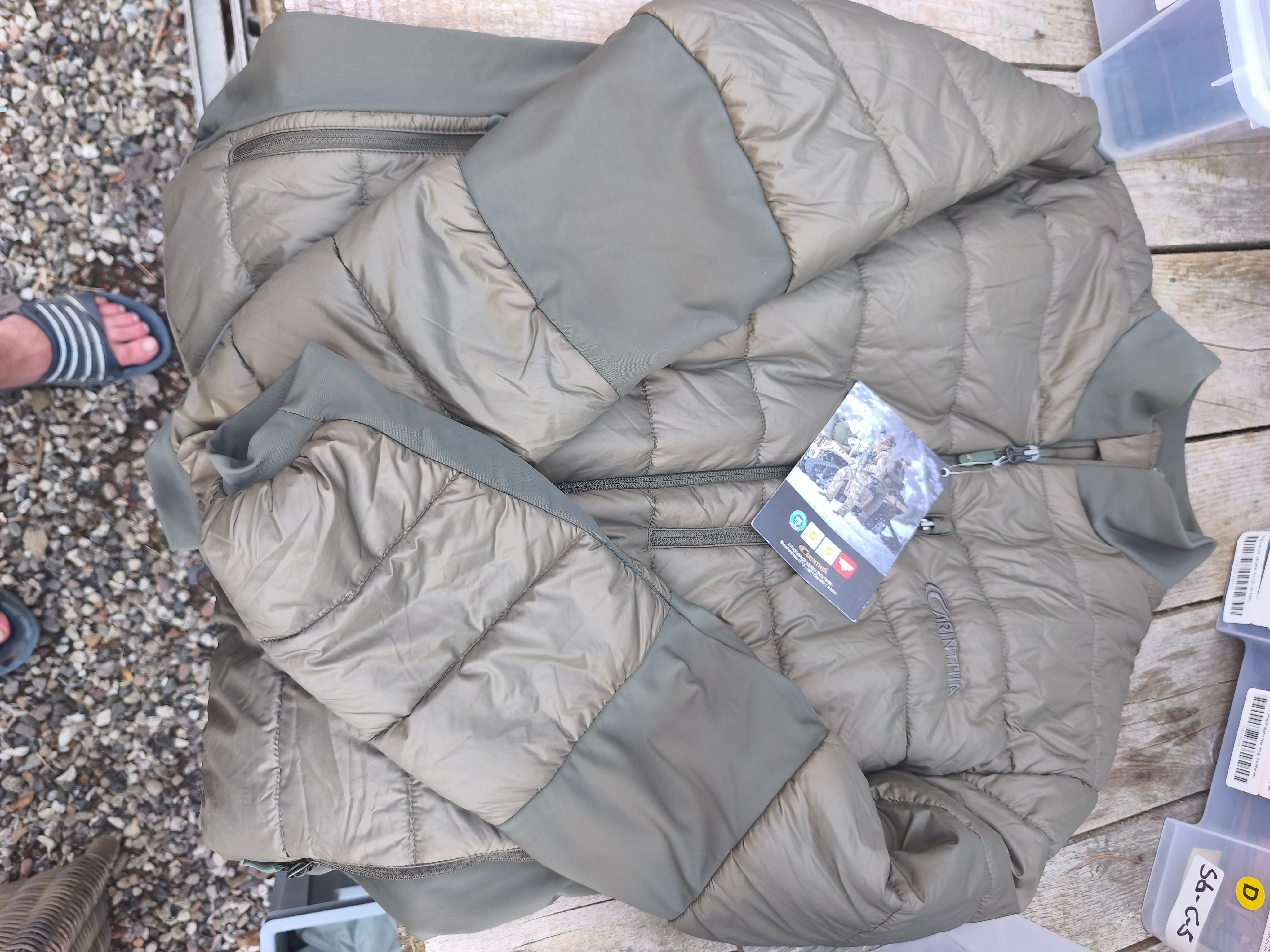 Carinthia jakke xl, oliven grøn