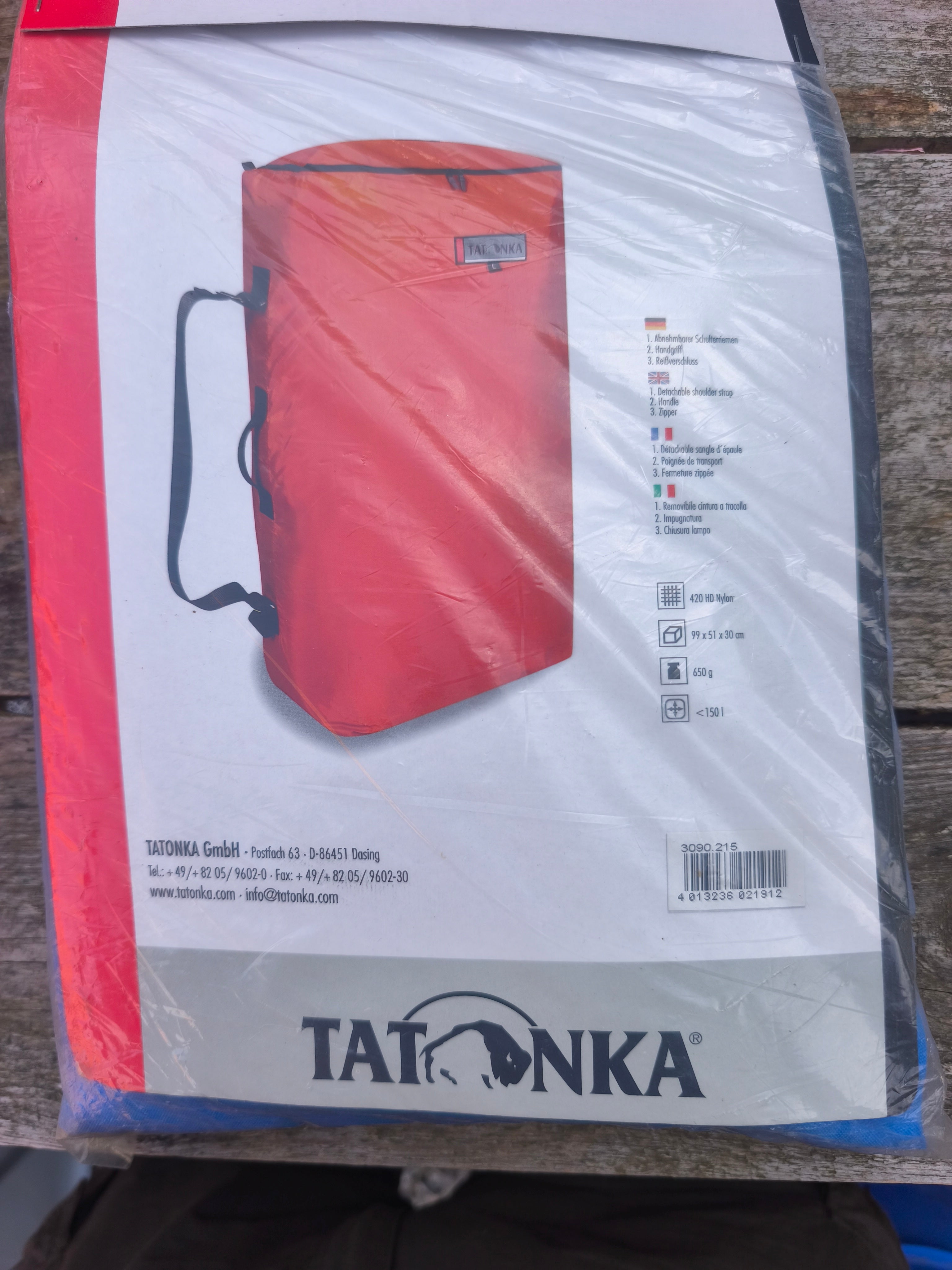 Tatonka drybag rygsæk, blå, 150 liter