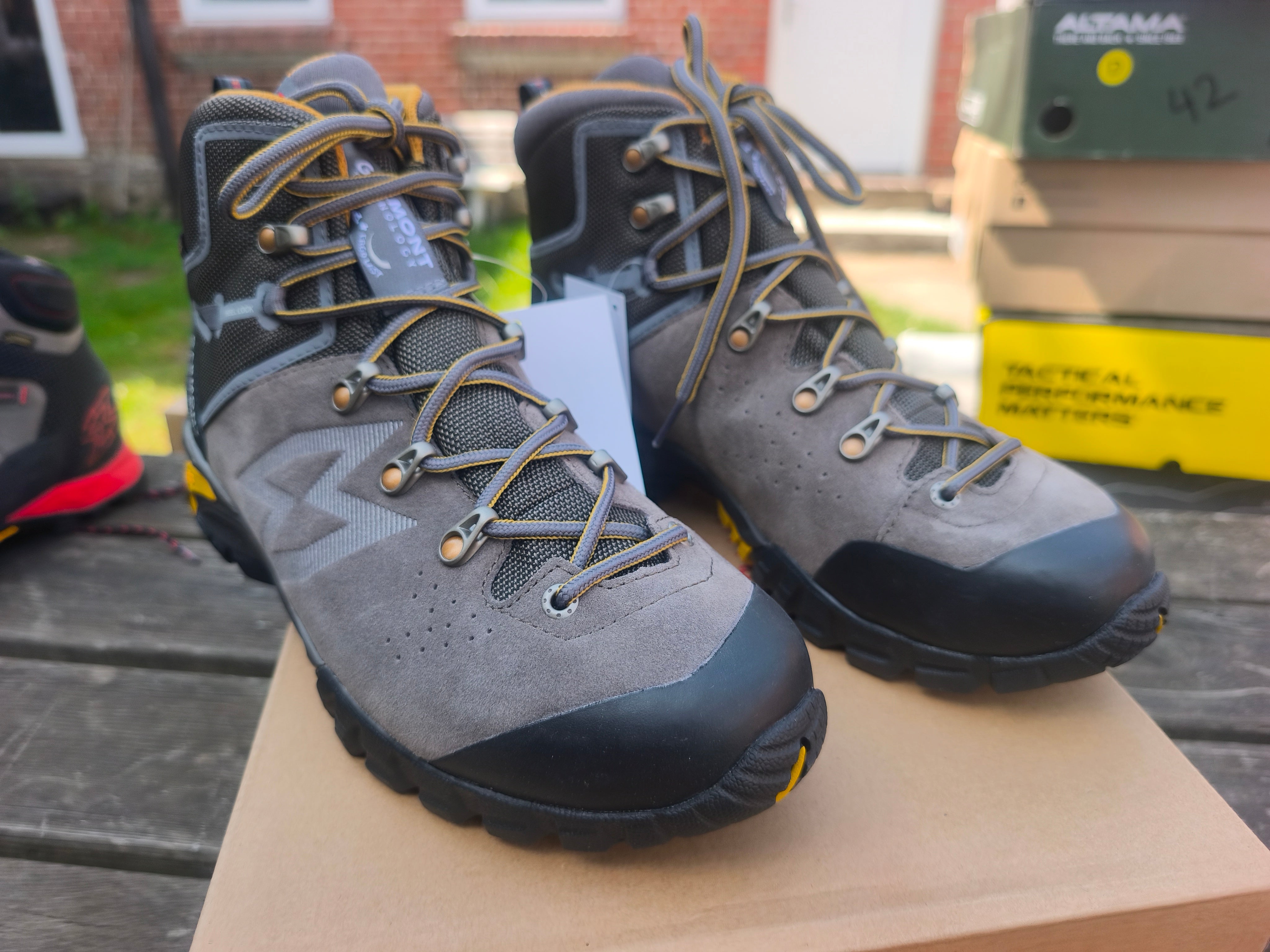 Garmont G-Trek High Goretex, Størrelse 42, farve Taupe/Dark Yellow