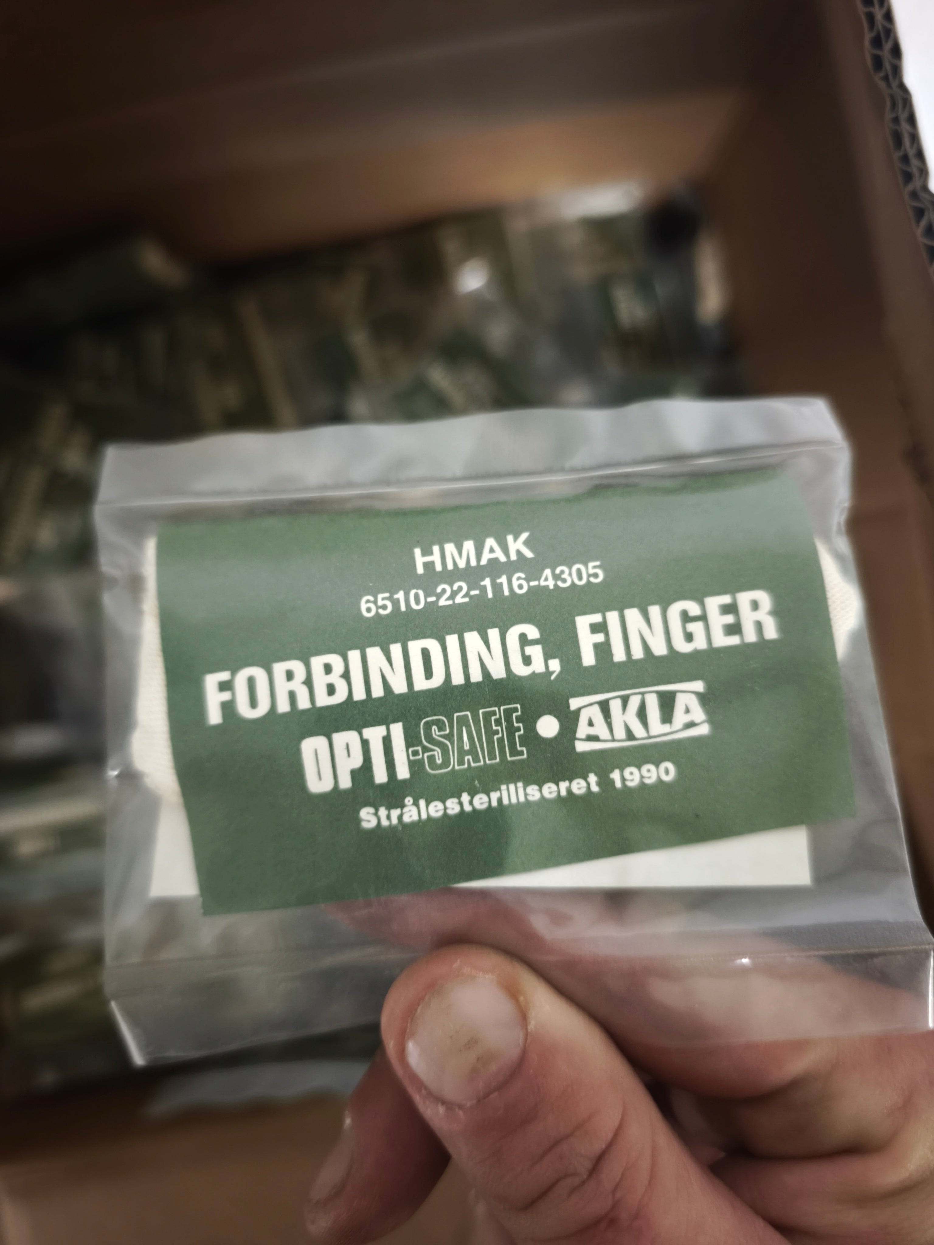 Finger-forbinding fra forsvaret
