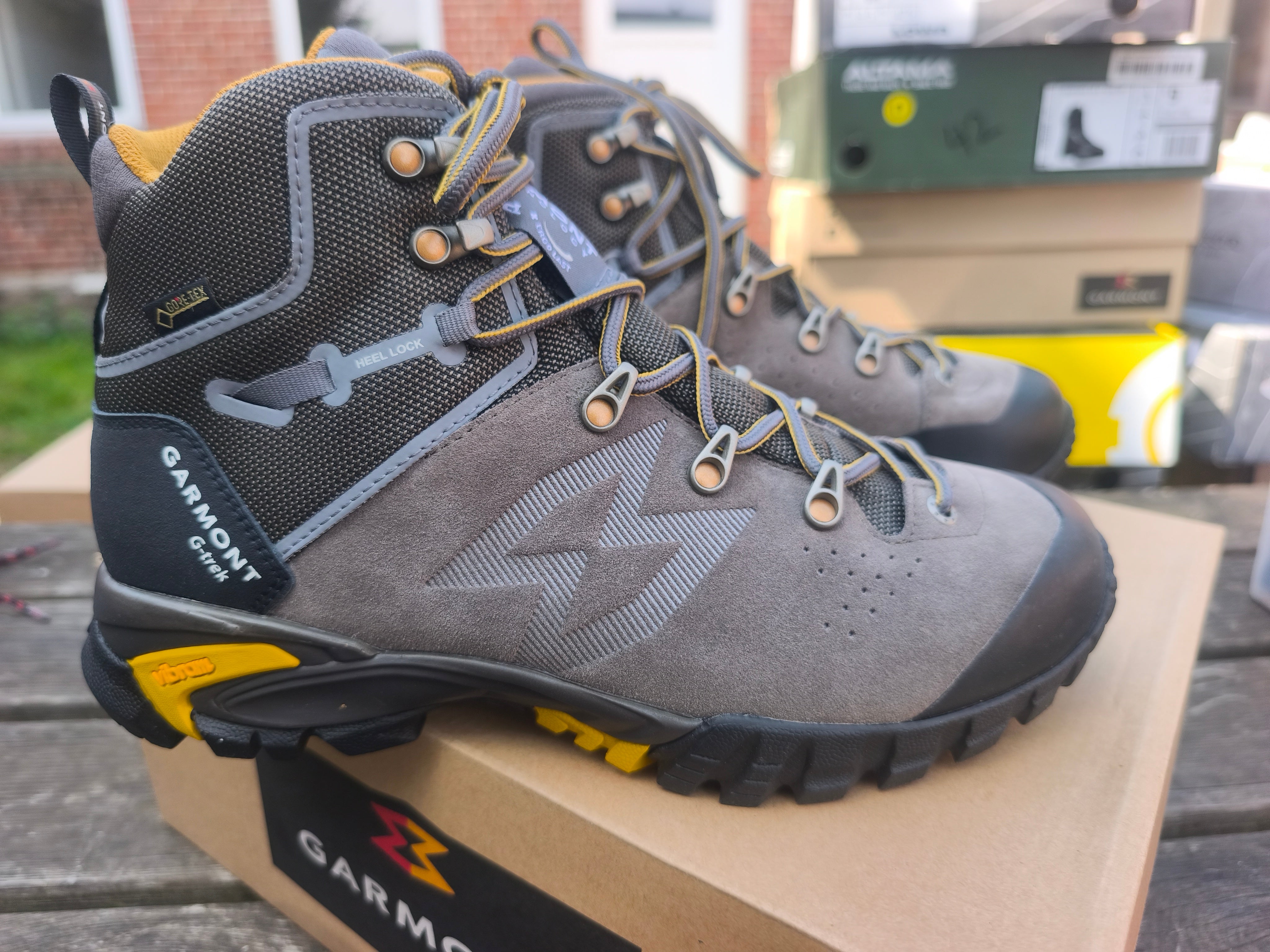 Garmont G-Trek High Goretex, Størrelse 42, farve Taupe/Dark Yellow