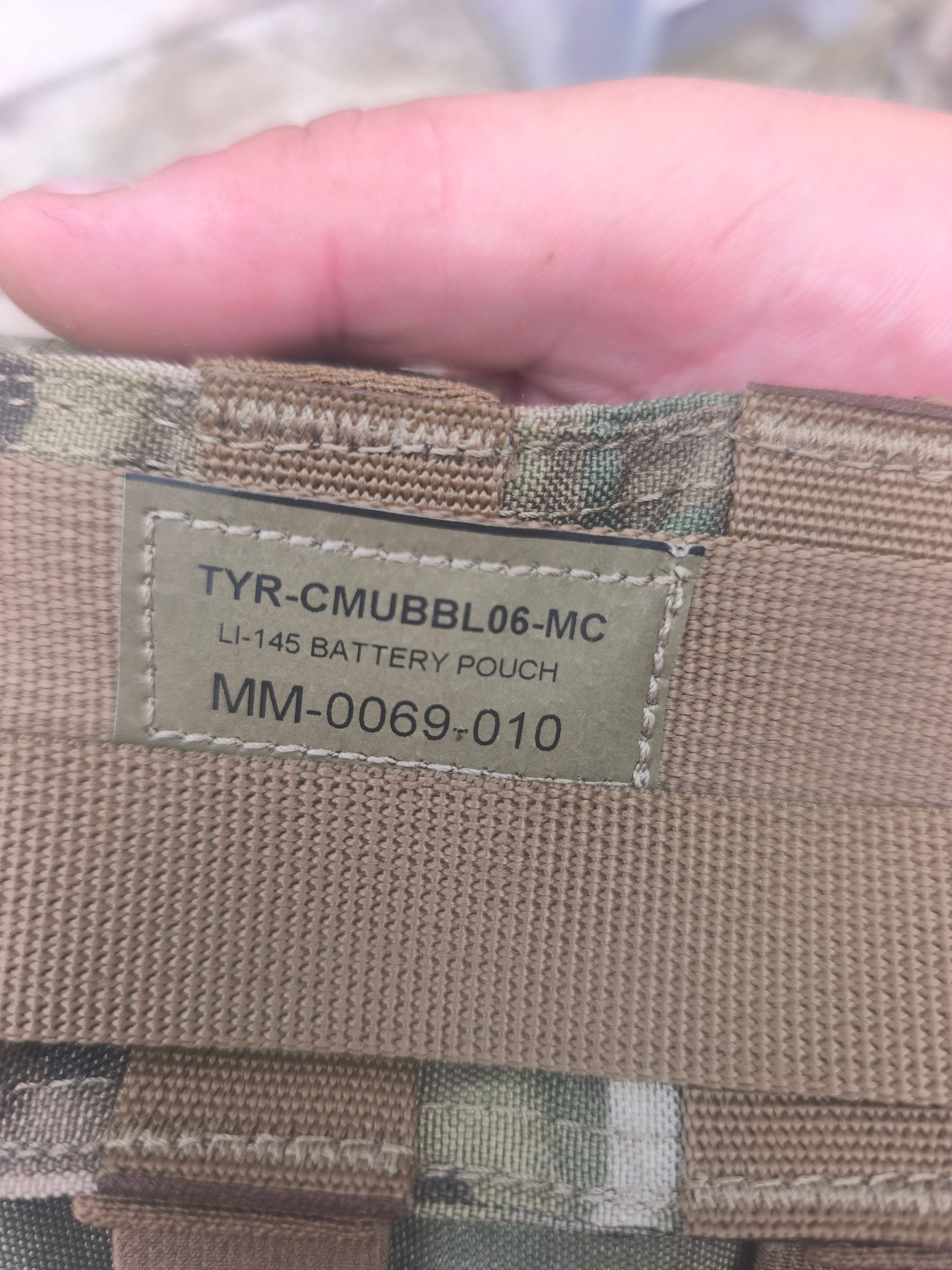 Tyr Li145 battery pouch ny