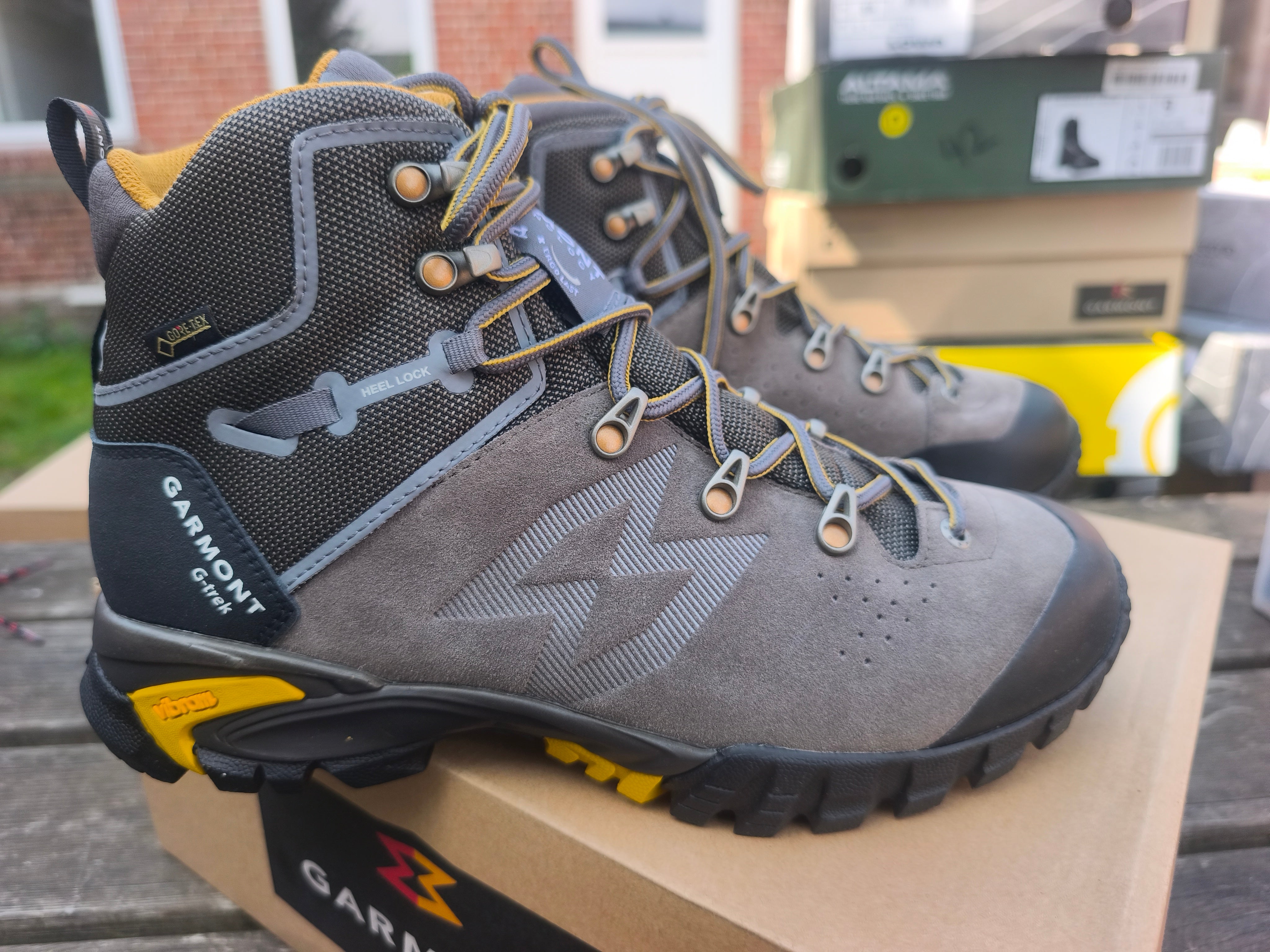Garmont G-Trek High Goretex, Størrelse 42, farve Taupe/Dark Yellow