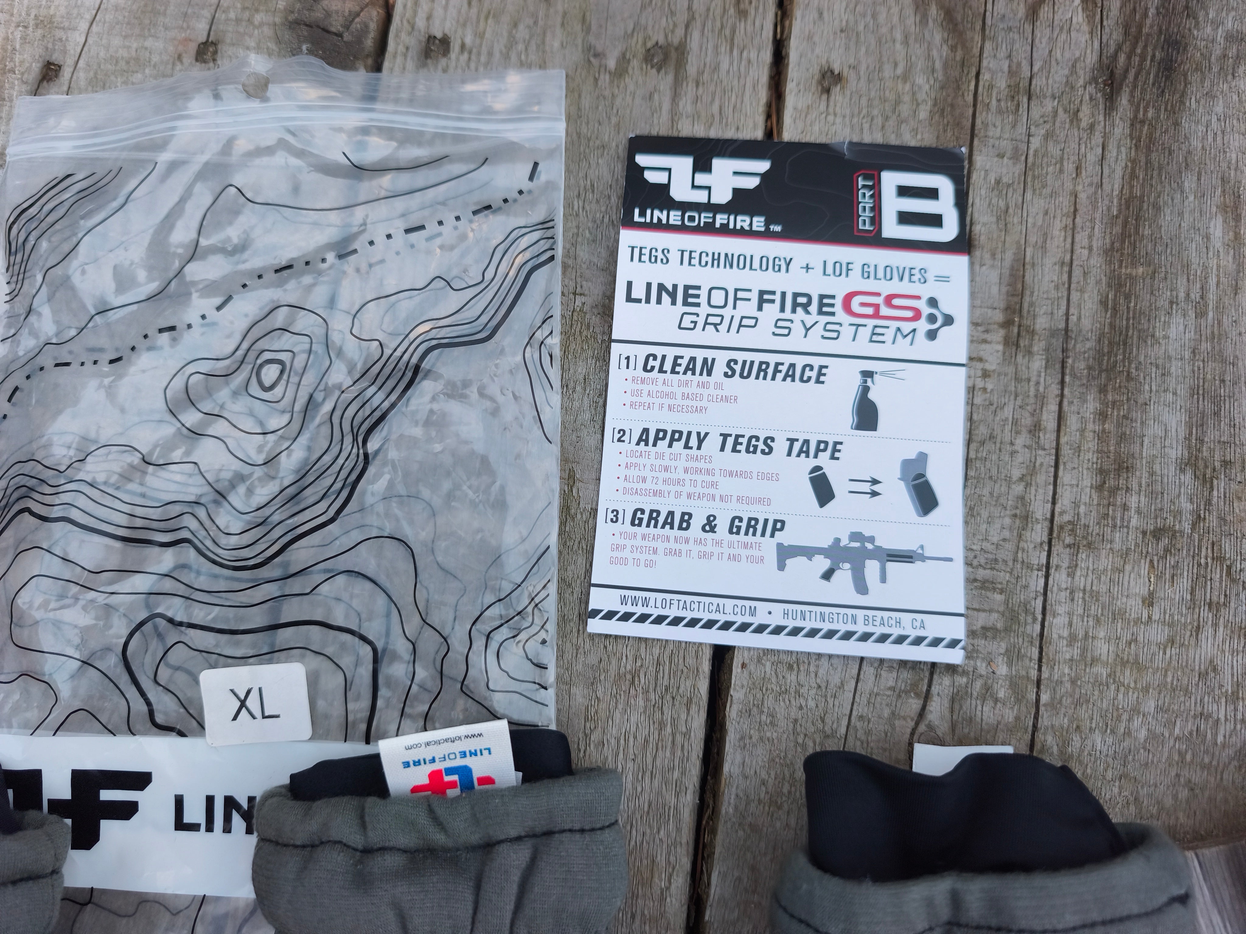 Line of Fire Flyby handsker XL