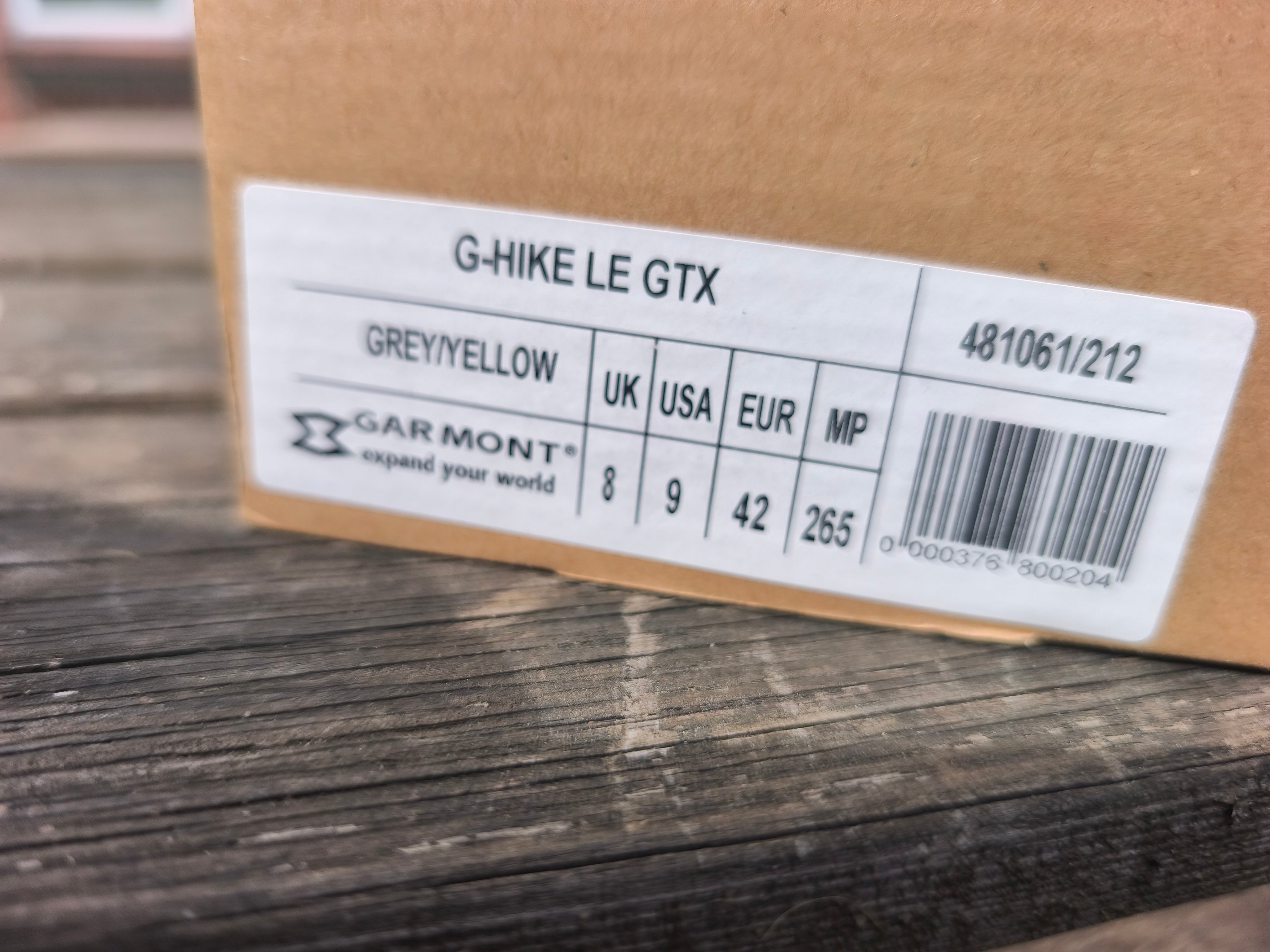 Garmont G-Hike LE Goretex, Str 42, nye