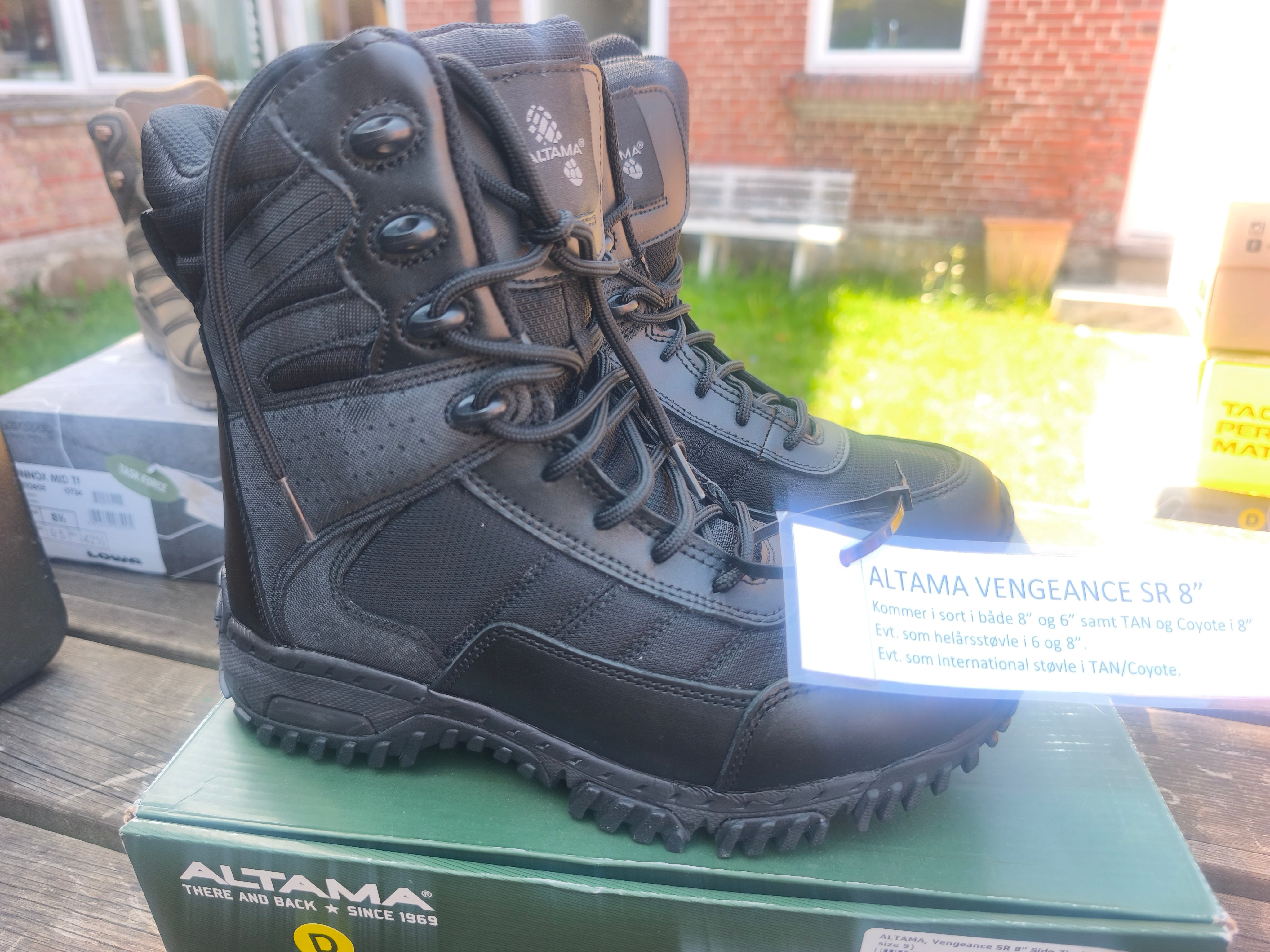 Altama Vengeance SR8 Sort, størrelse 42