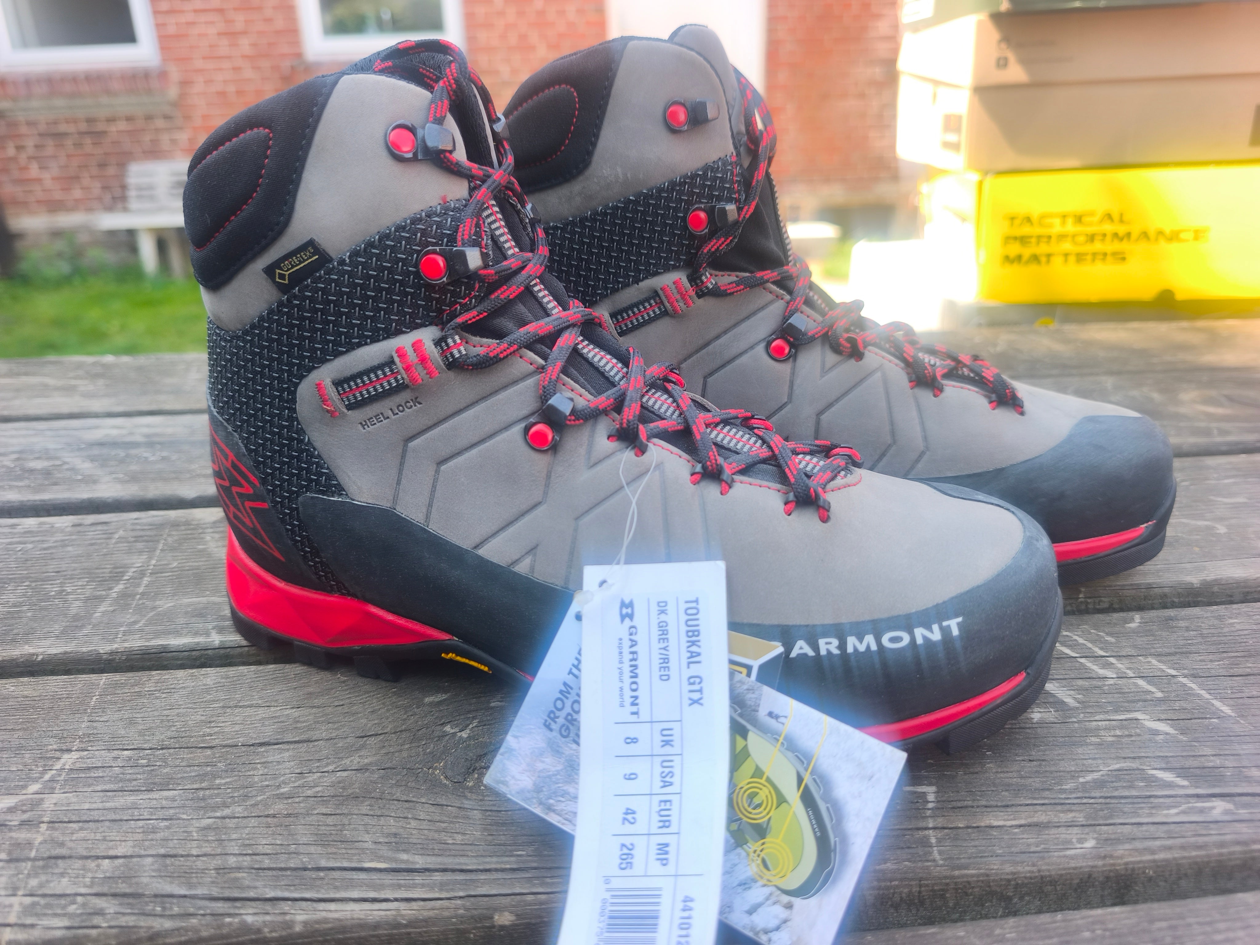 Garmont Toubkal Goretex, størrelse 42, farve grey/red
