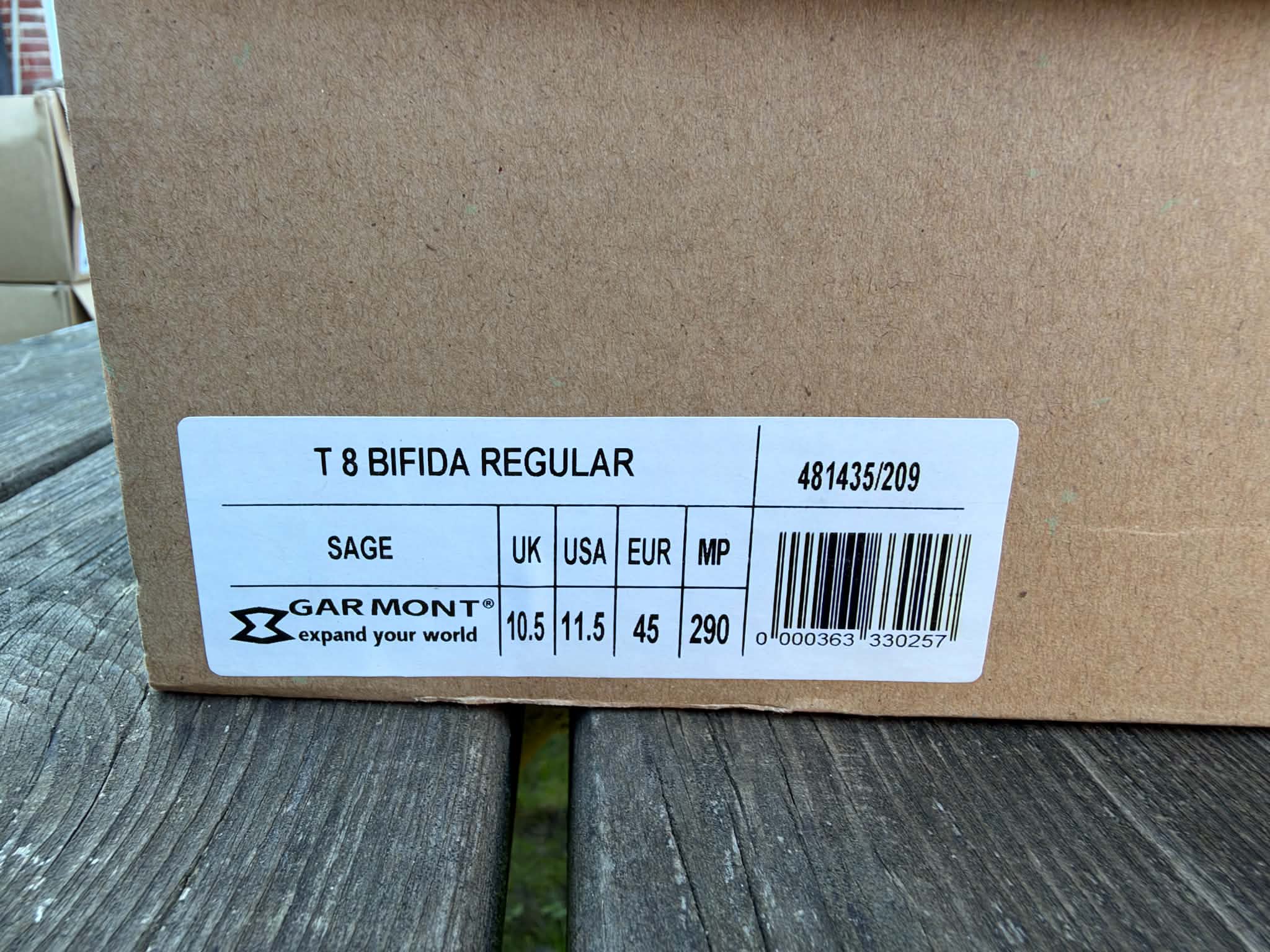 Garmont T8 Bifida regular størrelse 45, farve: Sage