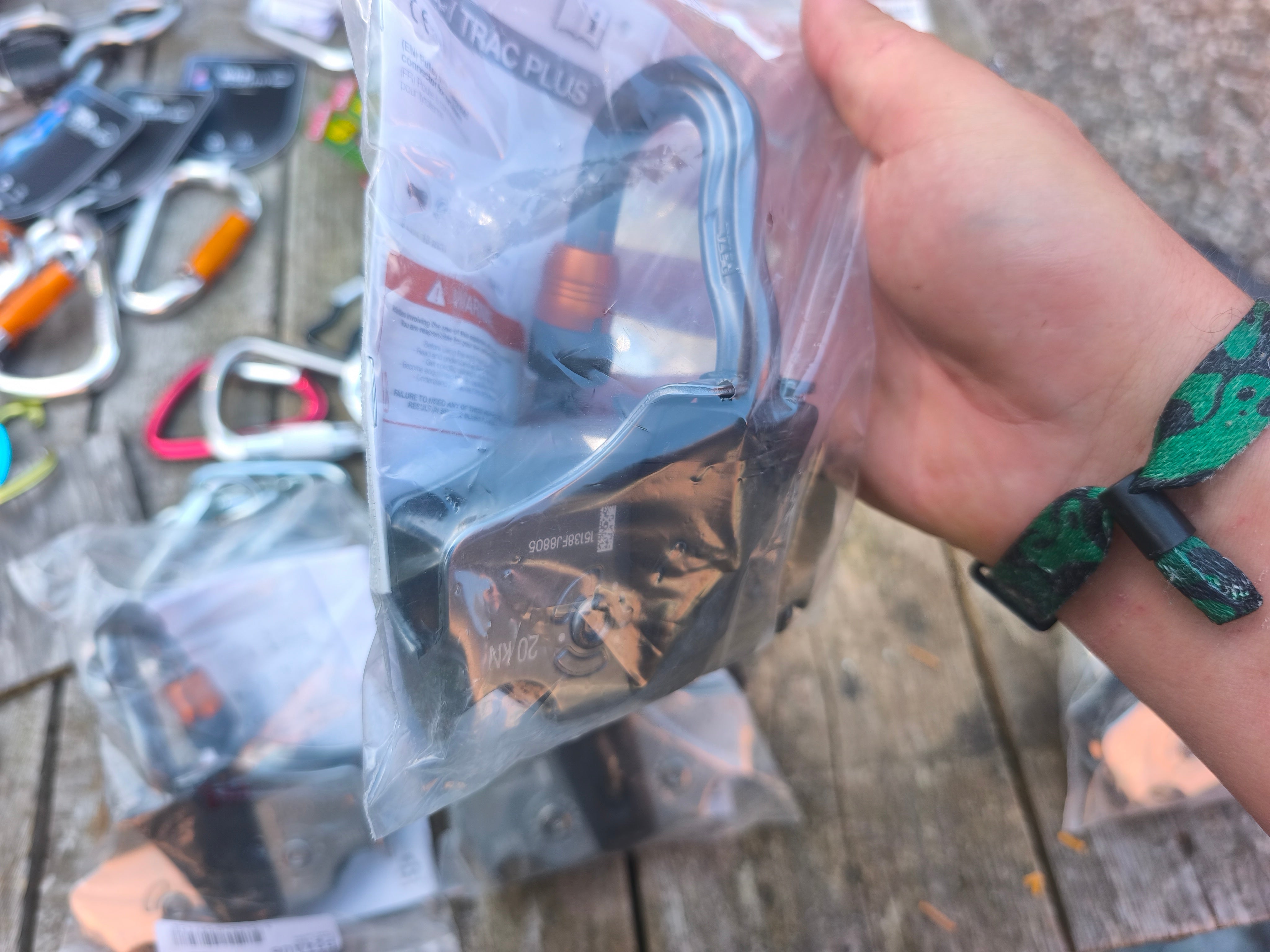 Petzl P24AUB track pulley til at lave rebbaner med. Nye